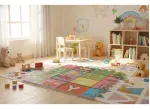 Alfombra Antigolpe Bebe 60X60X0.9Cm Goma Eva 4 Piezas Abecedario Frutas Bighouse-1769714477739