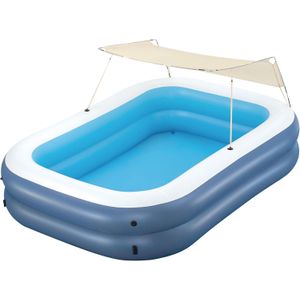Piscina Inflable Con Parasol Azul 254x178x140Cm Bestway