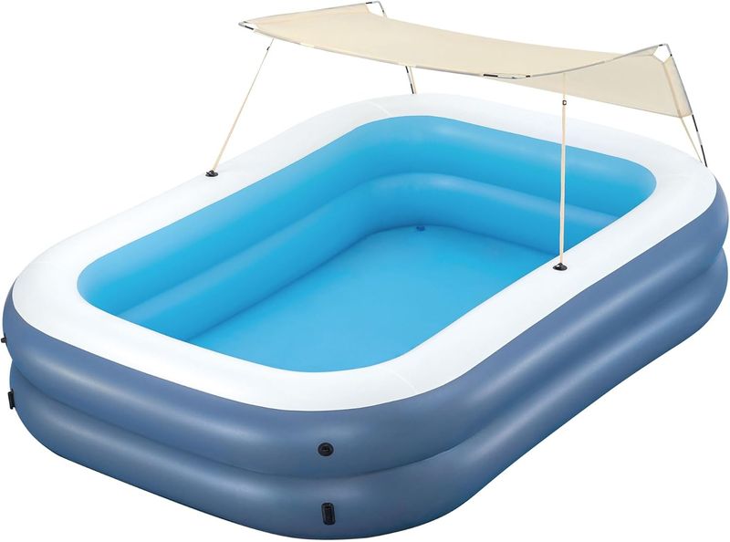 Piscina Inflable Con Canopy Azul 254X178X140Cm -1770294887162