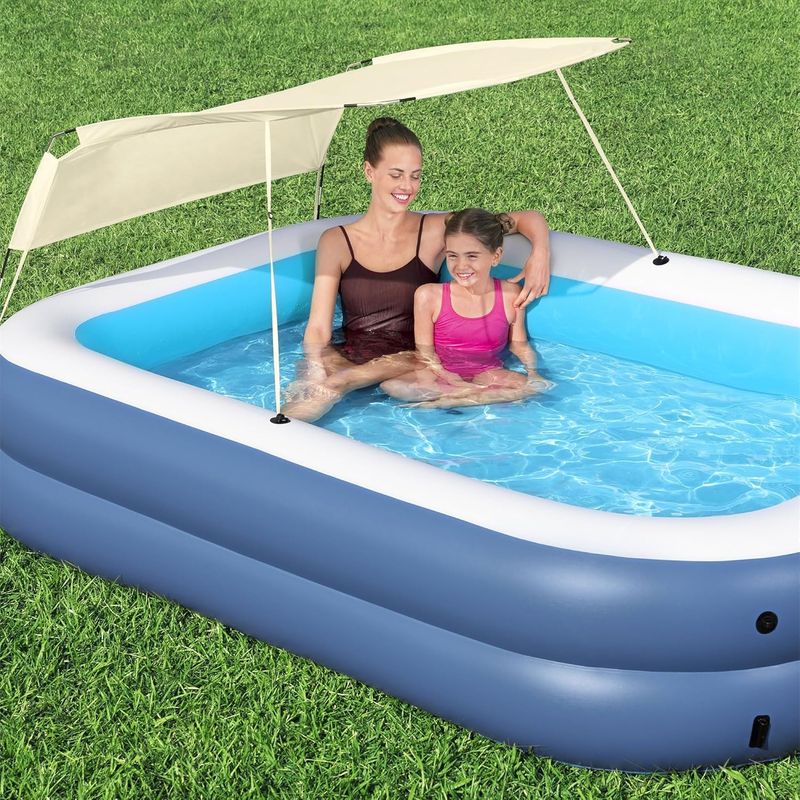 Piscina Inflable Con Canopy Azul 254X178X140Cm -1770294930148