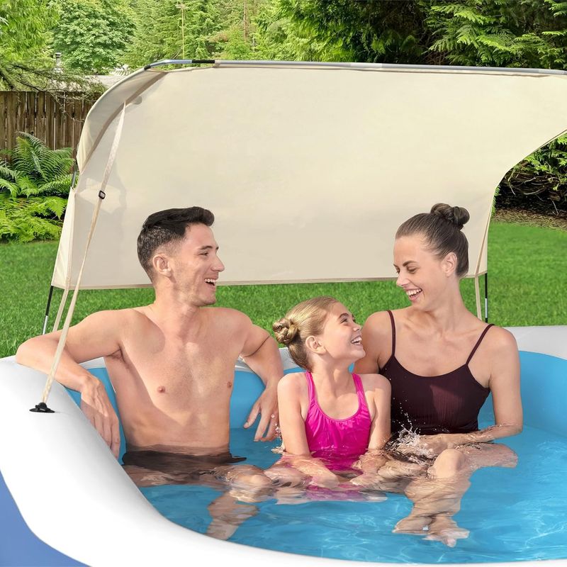 Piscina Inflable Con Canopy Azul 254X178X140Cm -1770294933595