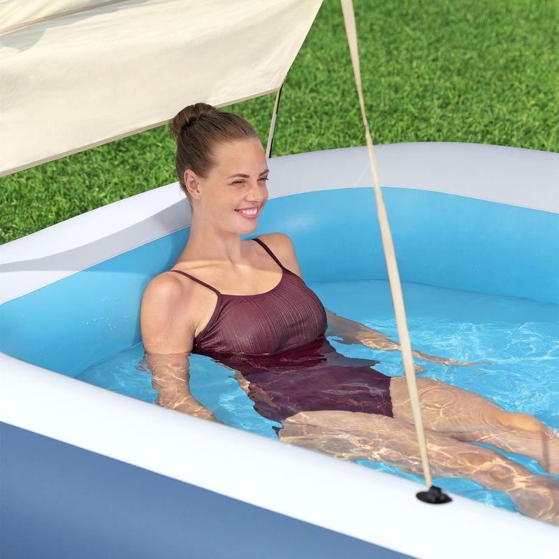 Piscina Inflable Con Canopy Azul 254X178X140Cm -1770294935972