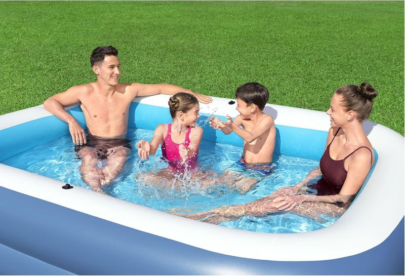 Piscina Inflable Con Canopy Azul 254X178X140Cm -1770294939286