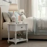 Velador Blanco 45X30X55Cm Bighouse-1770749668393