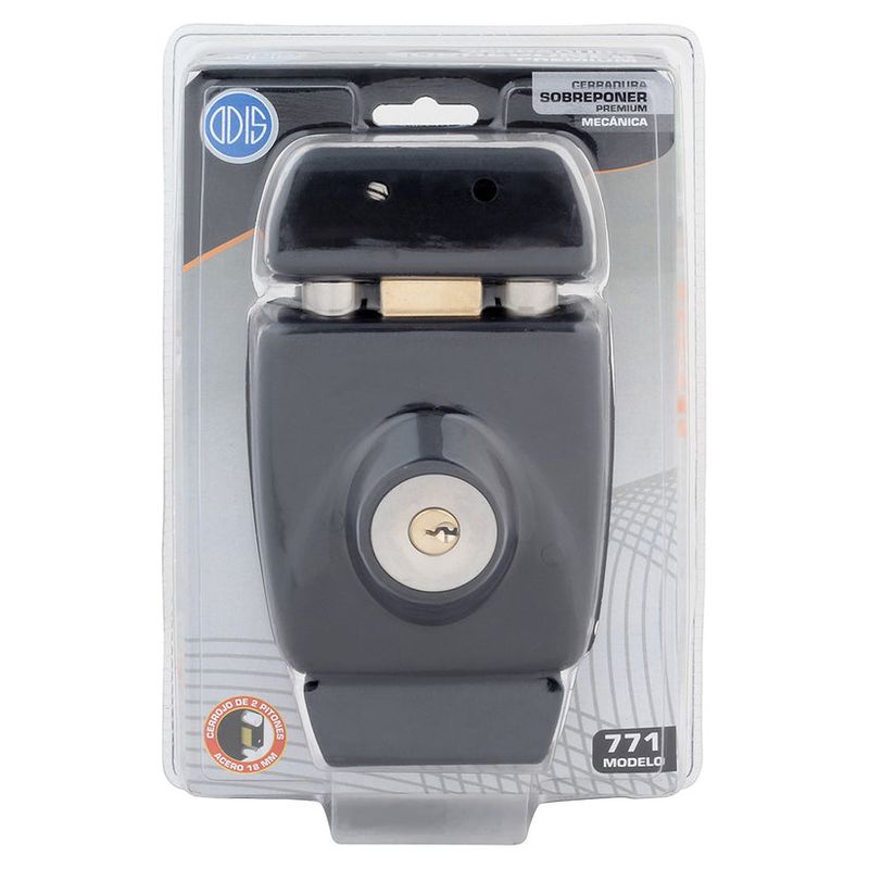 Cerradura Sobreponer Mod 771 Negra-Cafe Odis-1770838877545