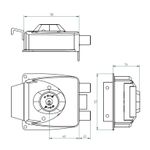 Cerradura Sobreponer Mod 771 Negra-Cafe Odis-1770838880006