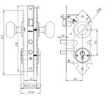 Cerradura Embutir Acceso Trancura Negro Oister-1770902985368