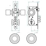 Cerradura Embutir Acceso Ac.Inox M.205 Odis-1770903534630