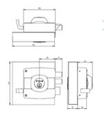 Cerradura Sobrep P/Rejas Mod 323 Negra 30Mm Odis-1770905736330