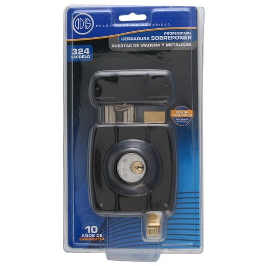 Cerradura Sobreponer Mod324 45Mm Negra Odis-1770905834052