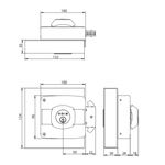 Cerradura Sobreponer Mod393 Para Reja Corred Odis-1770905964206