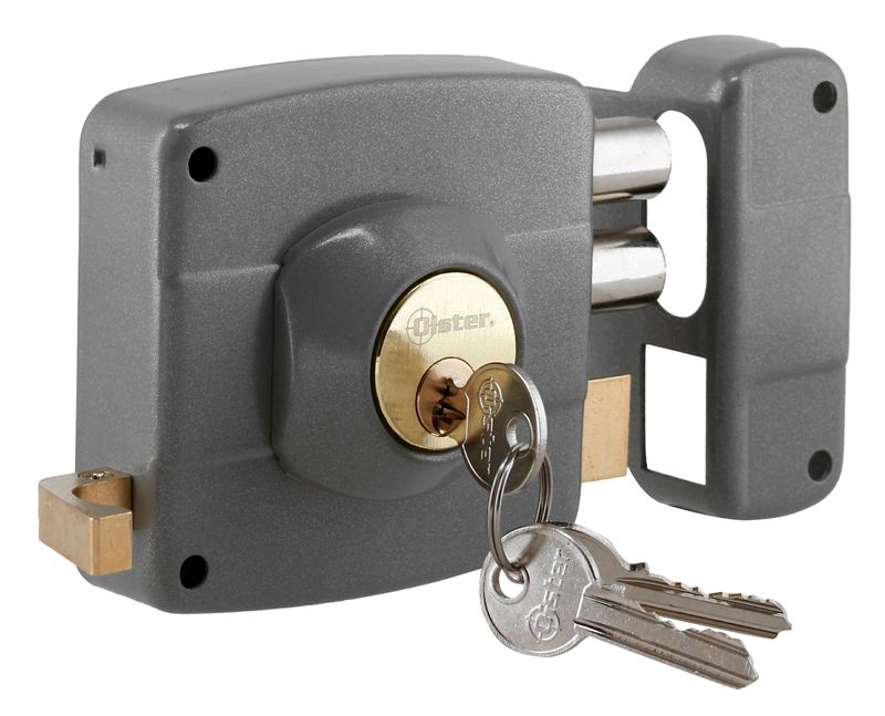 Cerradura Sobreponer Acceso 110 Gris Oister-1770906031406