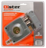 Cerradura Sobreponer Acceso 110 Gris Oister-1770906006585