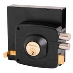 Cerradura Sobreponer M.110/111 Negra Con Cj Para Reja Oister-1770906075233