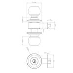 Cerradura Cilindrica 101 Simple Paso Bronce Pulido Oister-1770908434343