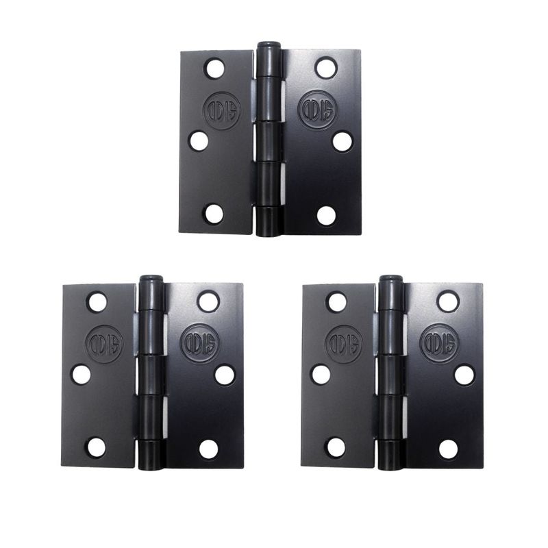 Bisagra 3 X 3 Acero Canto Recto Negro 3 Unidades Odis-1770909711836