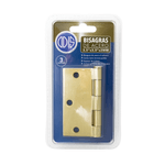Bisagra 3.5 X 3.5 Acero Canto Recto Bronce Pulido 3 Unidades Odis-1770909908357