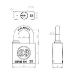 Candado 30Mm Liso Mod130 Odis-1770910505314