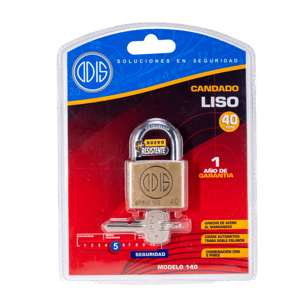 Candado 40Mm Liso Mod140 Odis-1770910741498