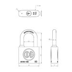 Candado 50Mm Liso Mod150 Odis-1770910808719