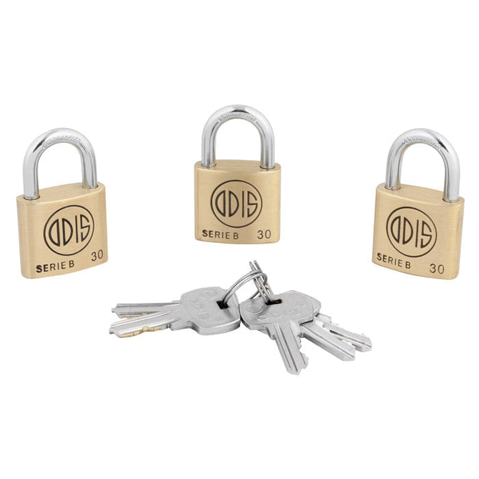 Candado Igualado B30 3Llaves Odis-1770911101246