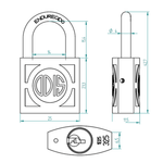 Candado 25Mm Bce.Forj.Profes.Mod.325 Odis-1770911486442