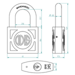 Candado 45Mm Forjado M-345 Odis-1770911637992