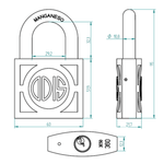 Candado 60Mm Bronce Forj. Mod360 Odis-1770911865867