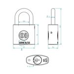 Candado 25Mm Odis-1770912011039