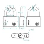 Candado 60Mm Odis-1770913500706