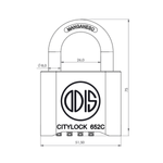 Candado Con Clave Citylock 52Mm Odis-1770913919085