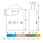 Candado 50Mm Ac.Inox.Premium Mod.950 Odis-1770914139975