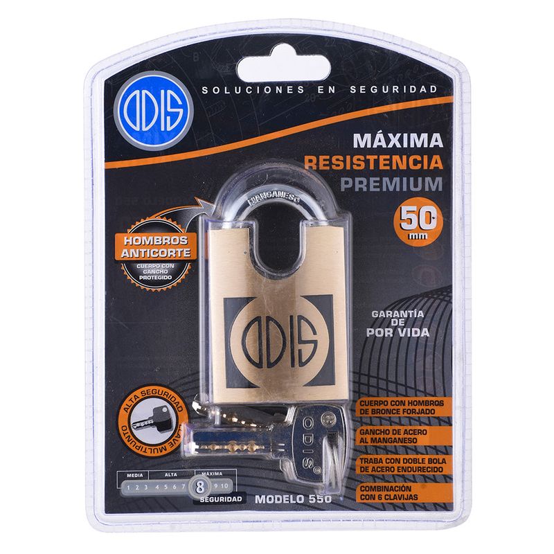 Candado 50Mm Bce.Forj.Premium Mod 550 Odis-1770914245101