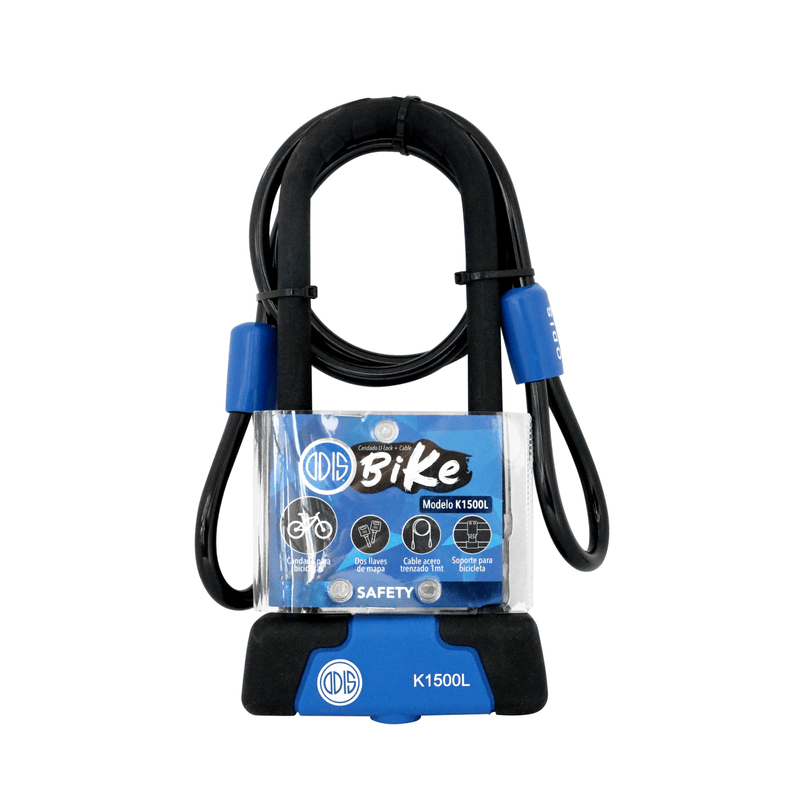 Candado Para Bicicleta Tipo U R1500L 15X285Mm Odis-1770914901813