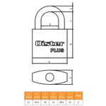 Candado 40Mm Plus Negro Bt Oister-1770915455467