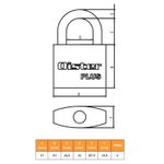 Candado 50Mm Plus Negro Bt Oister-1770915519983