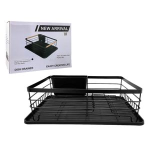 Secaplato Escurridor 43X32X14Cm Negro Plastico S/M Fab