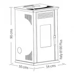 Estufa A Pellet Amesti Italy 8100 Negra Satinada-1771269821602