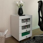 Carro Organizador Maquillaje Blanco 3 Puerta Con Ruedas Tecnomobili-1773247822454