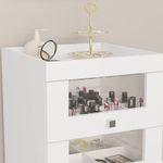 CARRITO MAQUILLAJE BLANCO 3 PUERTA CON RUEDAS PE2013 TECNOMOBILI