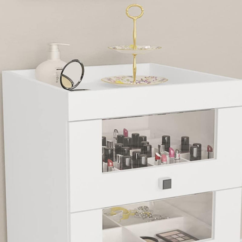 CARRITO MAQUILLAJE BLANCO 3 PUERTA CON RUEDAS PE2013 TECNOMOBILI