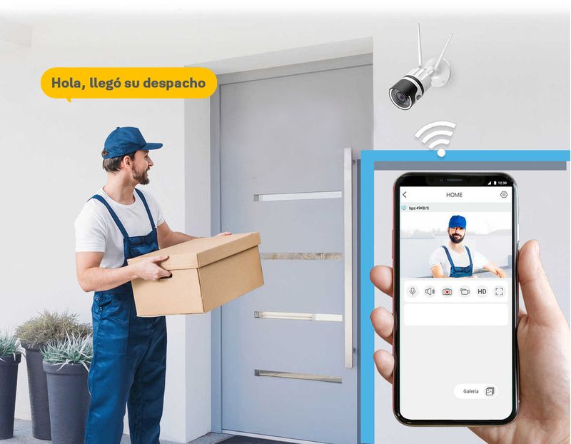 Camara de seguridad  WiFi Bullet Yale-1773329597045