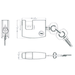 Candado 60Mm  Y124/60 Yale-1773341253988