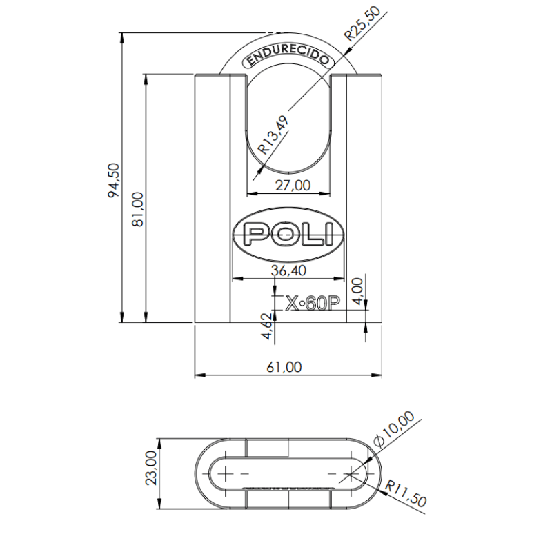 Candado X60Pmm Con Hombros Nis Bt Poli-1773493450726