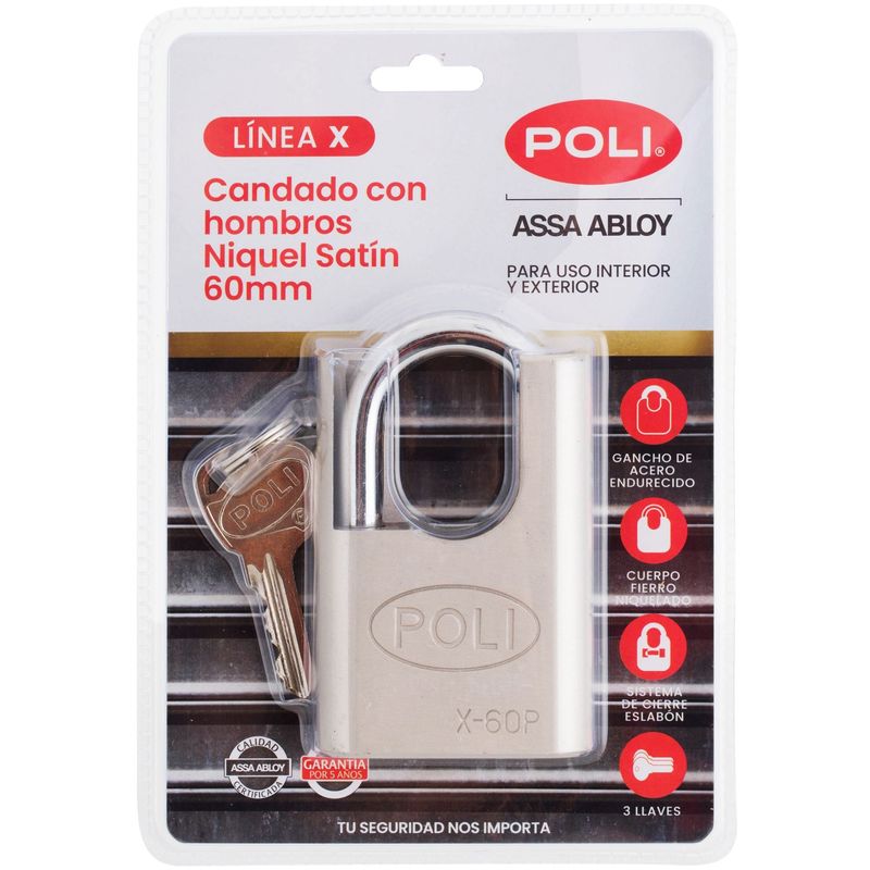 Candado X60Pmm Con Hombros Nis Bt Poli-1773493454128