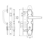 Cerradura Nórdica Puerta De Acceso  B60 Assa Abloy-1773493771119