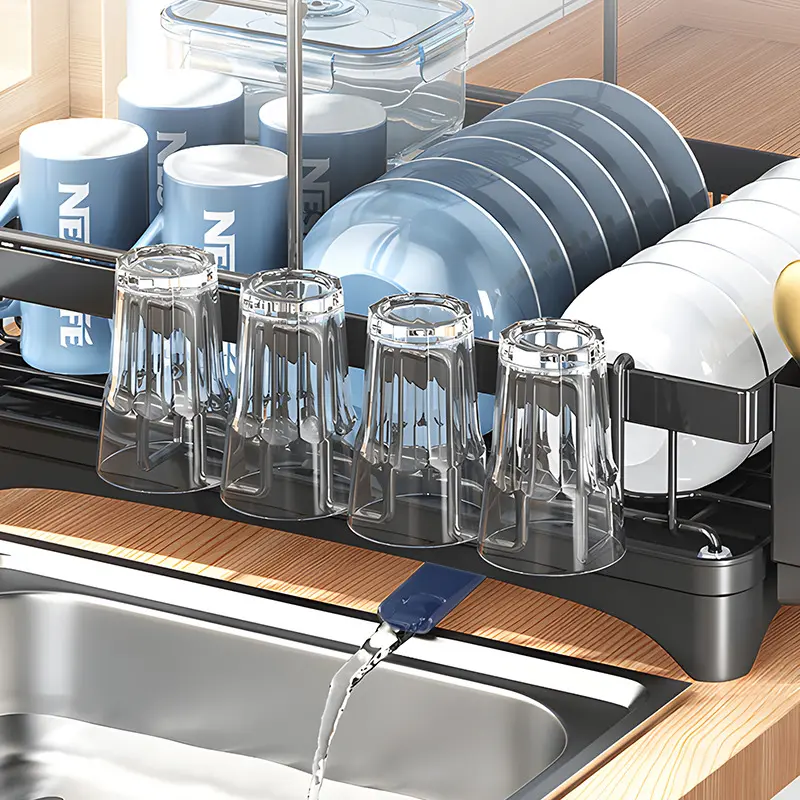 Escurridor De Platos Negro Tolucci-1775483278998