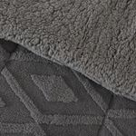 Plumon 1.5 Plaza Jacquard Sherpa Rombo Gris Mashini-1776355602537