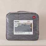 Plumon King Jacquard  Sherpa Rombo Gris Mashini-1776358423508
