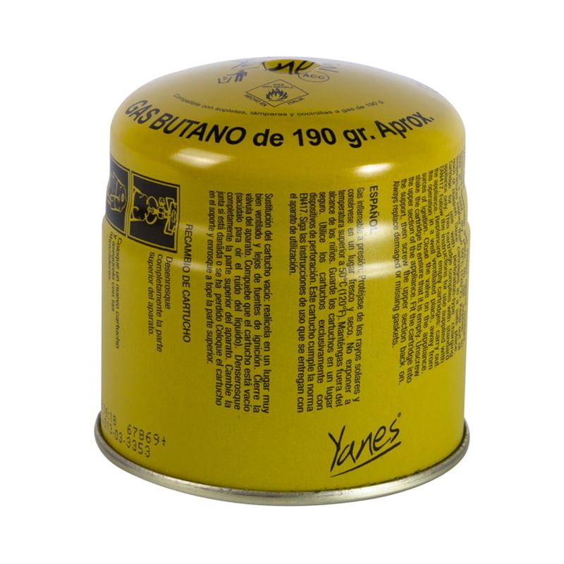 Gas Butano 190 Grs Con Válvula Yanes-1776875311014